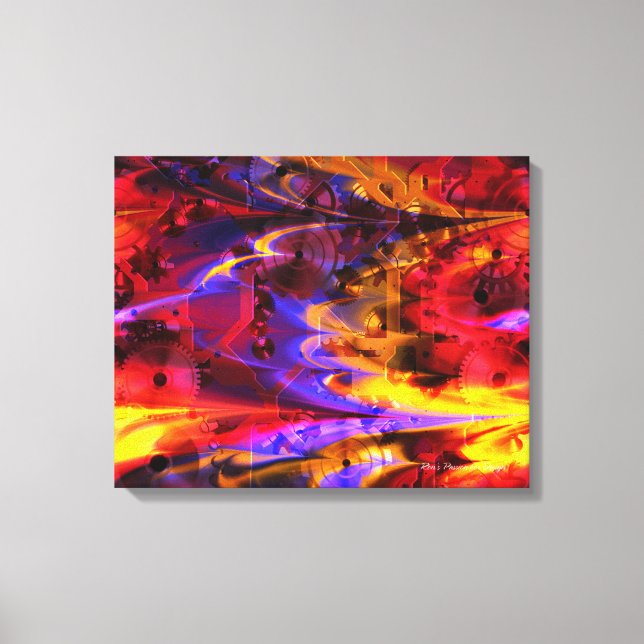 Clockwork 2 Wrapped Canvas (Front)