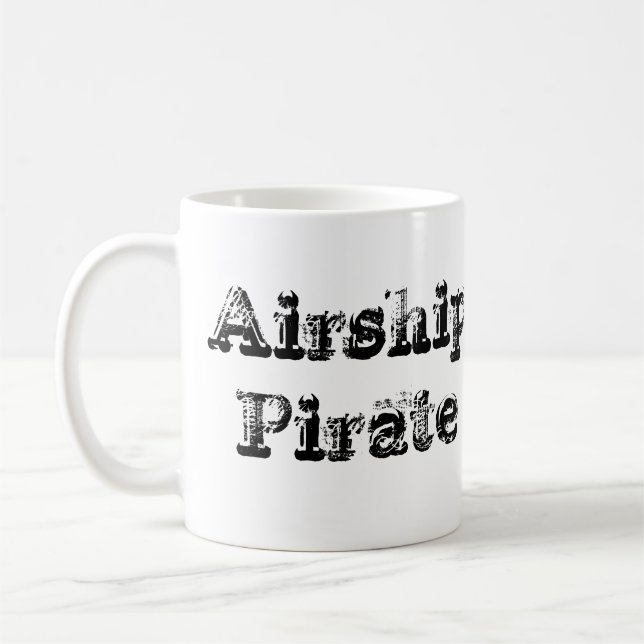 Clockwork Airship Pirate Cofee Mug (Left)