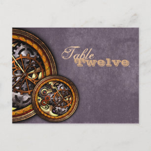 Clockwork and Leather, table setting Postcard