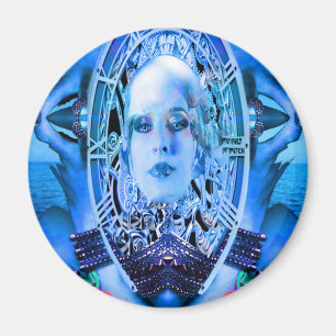 Clockwork Blue Magnet