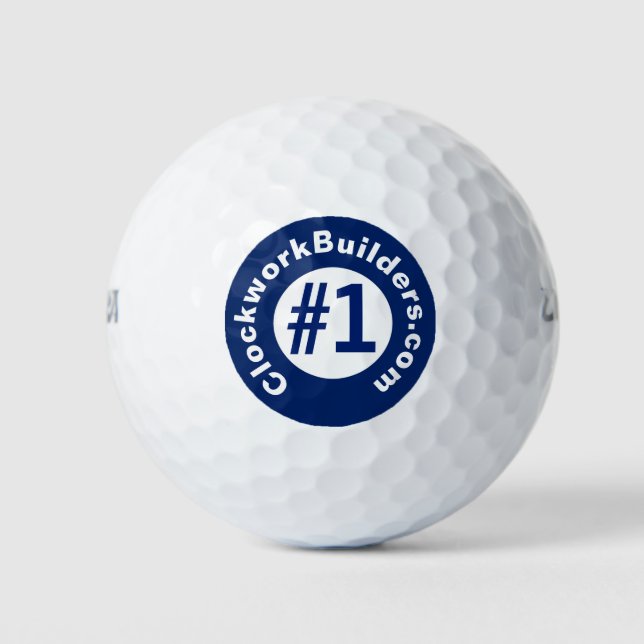 Clockwork Builders Golf Balls (Front)