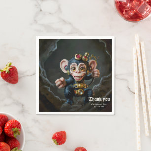 Clockwork Cavekeeper – The Whispering Monkey Napkin