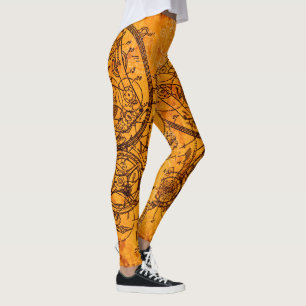 Clockwork Collage Leggings