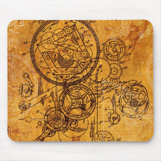 Clockwork Collage Mouse Pad (Front)