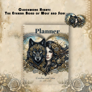 Clockwork Hearts The Eternal Bond of Wolf and Soul Planner