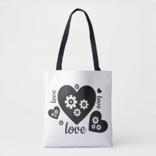 Clockwork Hearts Tote Bag