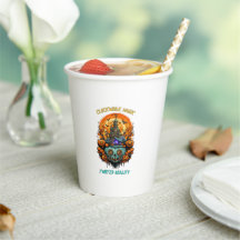 Clockwork Magic Halloween Party Paper Cups