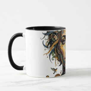 Clockwork Muse — A Surreal Steampunk Portrait Mug