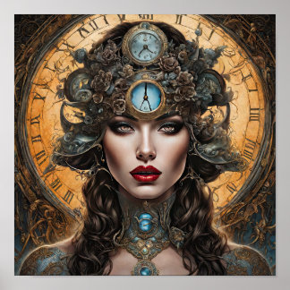 Clockwork Orange A Steampunk Woman Poster