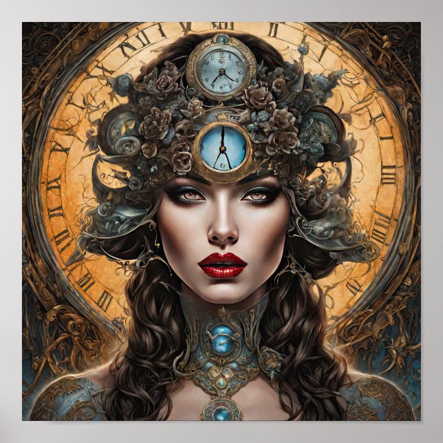 Clockwork Orange A Steampunk Woman Poster (Front)
