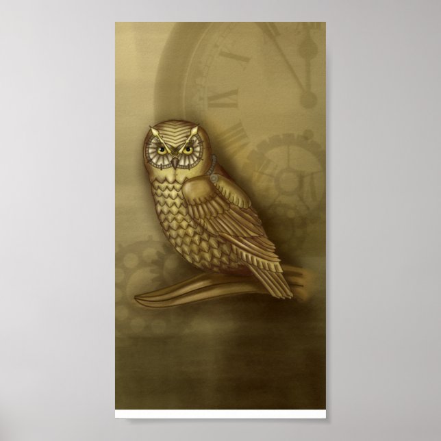 Clockwork Owl Print (Front)