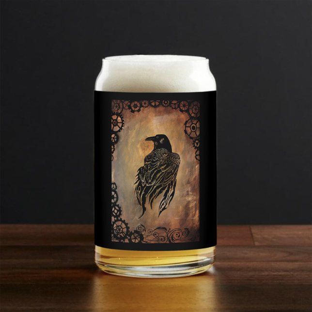 Clockwork Raven Can Glass (Creator Uploaded)