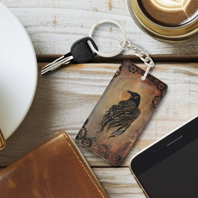 Clockwork Raven Key Ring (Creator Uploaded)