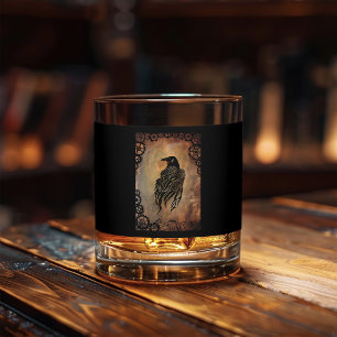Clockwork Raven Whiskey Glass