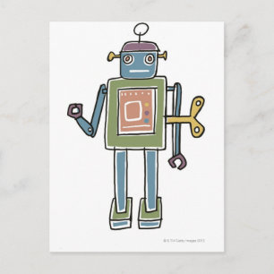 Clockwork Robot Postcard