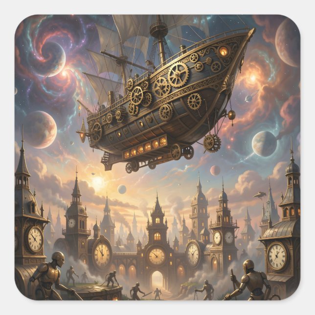 clockwork skies stickers (Front)