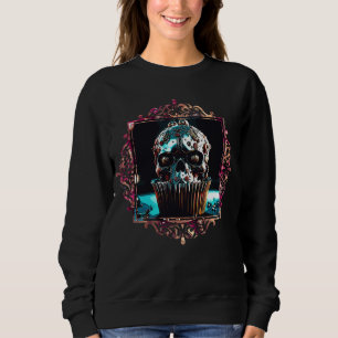 Clockwork Skull Cupcake Sweatshirt