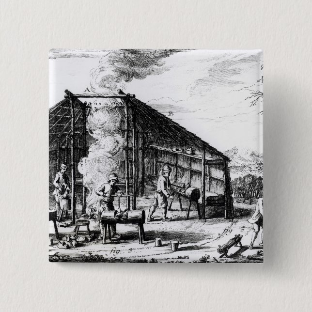 Clog Making 15 Cm Square Badge (Front)