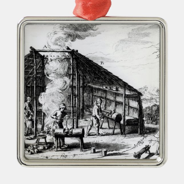 Clog Making Metal Ornament (Front)