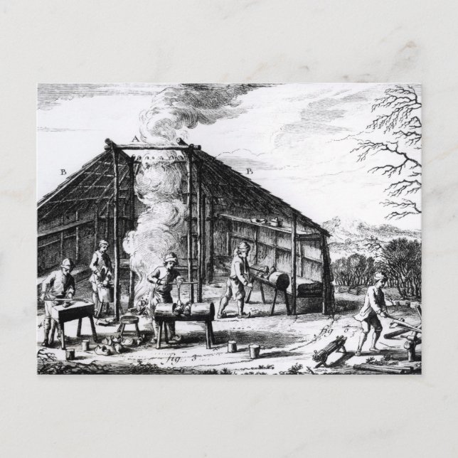 Clog Making Postcard (Front)