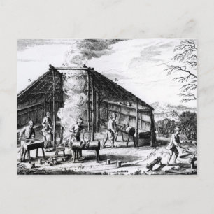 Clog Making Postcard