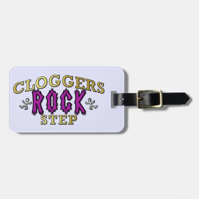 Cloggers Rock Step Clogging Dance Luggage Tag (Front Horizontal)