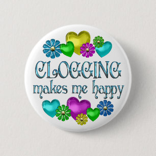 Clogging Happiness 6 Cm Round Badge
