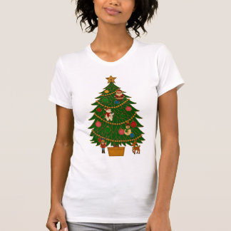 Cloisonne Art Christmas Tree Character Ornaments T-Shirt
