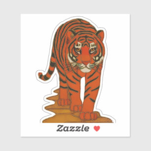 Cloisonne Art Tiger on the Jungle Path