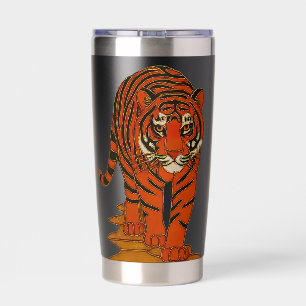 Cloisonne Art Tiger on the Jungle Path Insulated Tumbler