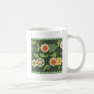 Cloisonne China Patter Asian Oriental Coffee Mug