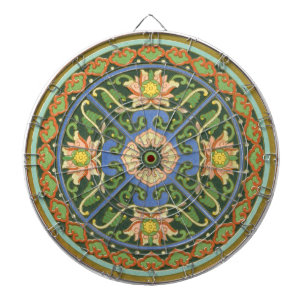 Cloisonne China Patter Asian Oriental Dartboard