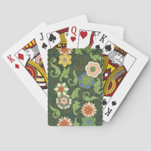 Cloisonne China Patter Asian Oriental Playing Cards