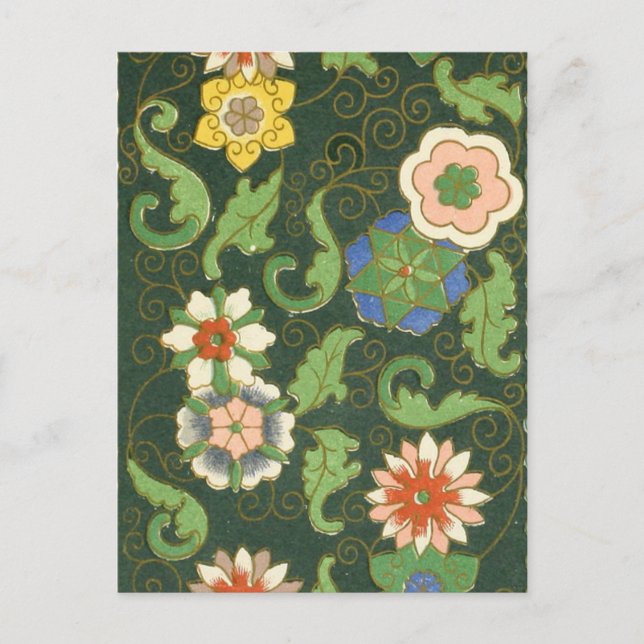 Cloisonne China Patter Asian Oriental Postcard (Front)