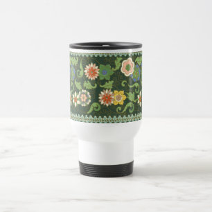 Cloisonne China Patter Asian Oriental Travel Mug