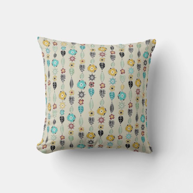 cloisonne stripe linen cushion (Front)