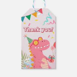 Clomp, Crunch & Growl! Dinosaur Party Gift Tags