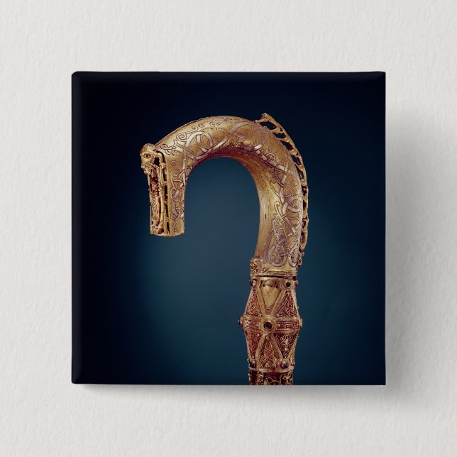 Clonmacnoise Crozier, County Offaly, Viking Age 15 Cm Square Badge (Front)