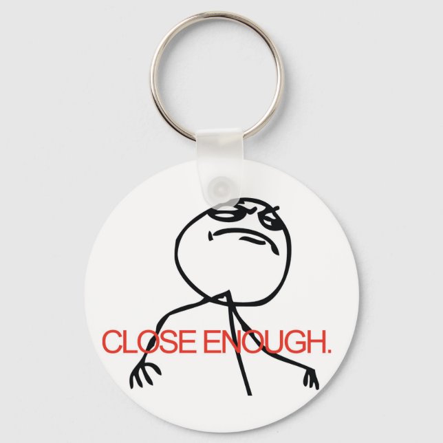 Close Enough Troll Key Ring (Front)