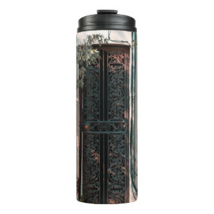 CLOSE GREEN WROUGHT IRON SECURITY DOOR THERMAL TUMBLER