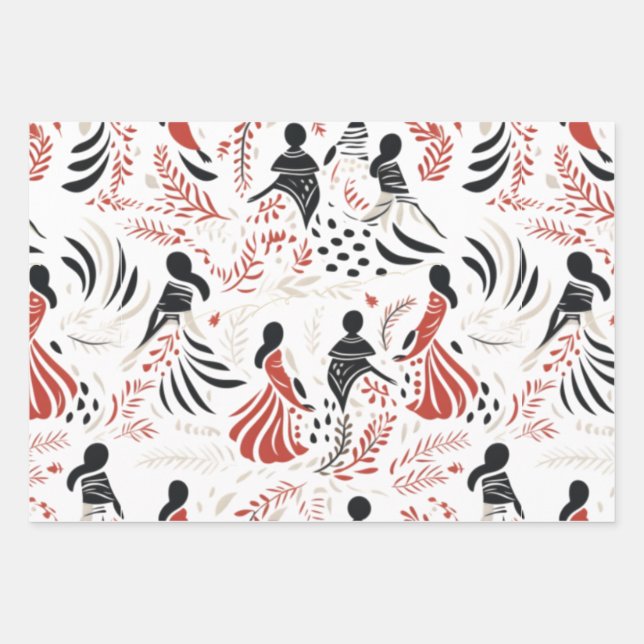 close people hawaiian wrapping paper (Front)