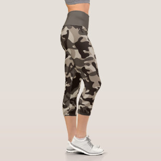 Close Quarter Camouflage  Capri Leggings