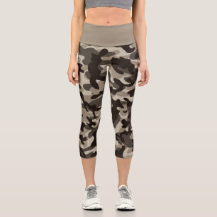 Close Quarter Camouflage  Capri Leggings