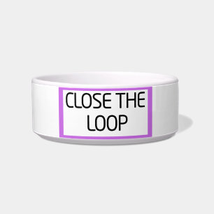 Close the Loop Modern Ceramic Pet Bowl