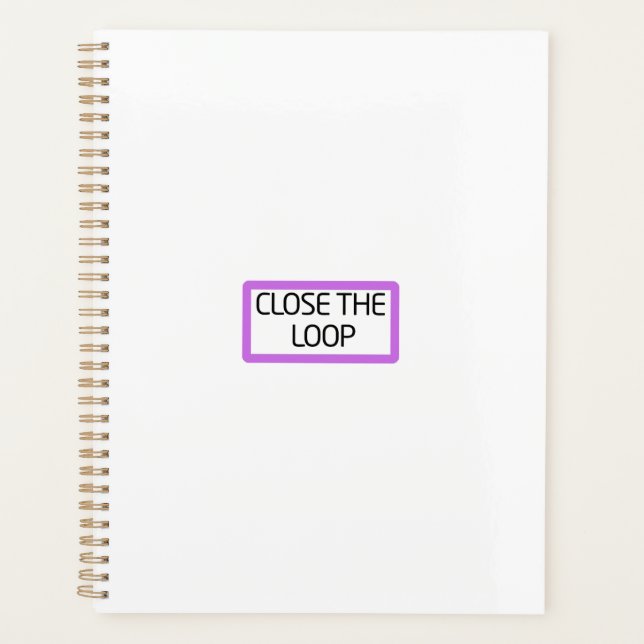 Close the Loop | Strategic Daily Planner (Front)