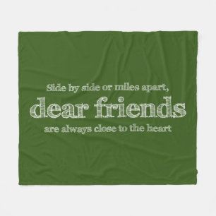 Close to the heart fleece blanket
