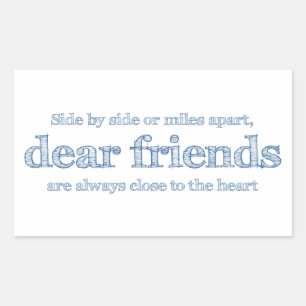 Close to the heart rectangular sticker