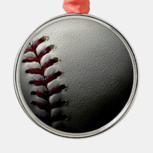 Close-up Baseball Metal Tree Decoration