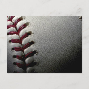 Close-up Baseball Postcard