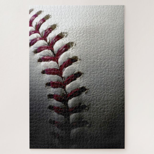 Close-up Baseball - Sports Art Jigsaw Puzzle (Vertical)